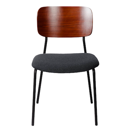 Artikelbild 3 für 2 meet powered by PAPERFLOW Besucherstühle LISA CHLISAX2.01.11.36 anthrazit, nussbaum Stoff, Artikelnummer 590608