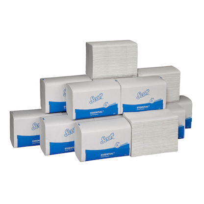 Artikelbild 5 für Scott® Papierhandtücher 6669 ESSENTIAL Large Interfold-Falzung 1-lagig 3.600 Tücher, Artikelnummer 939264