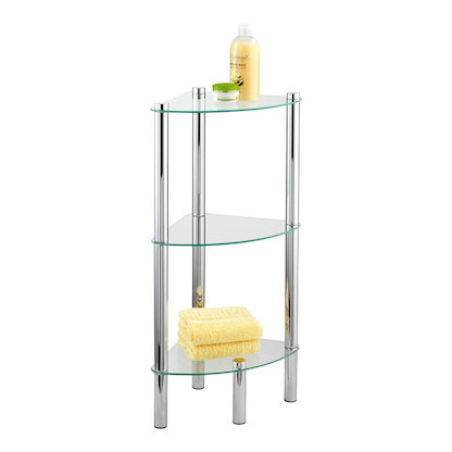 Artikelbild 12 für WENKO Badregal Yago silber 30,0 x 30,0 x 74,0 cm, Artikelnummer 529002