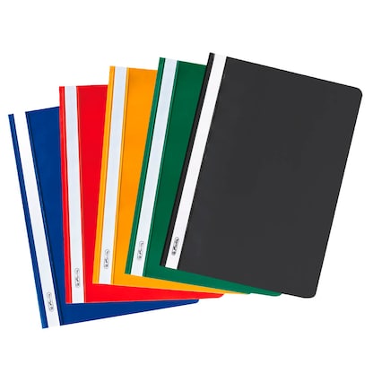 Artikelbild 2 für 10 herlitz Schnellhefter Kunststoff farbsortiert DIN A4, Artikelnummer 574036