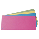Artikelbild 1 für office discount Trennstreifen farbsortiert, 190 g Karton, 100 Blatt, Artikelnummer 650909