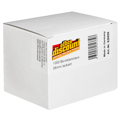 Artikelbild 5 für office discount Büroklammern farbsortiert lackiert, 1.000 St., Artikelnummer 620526