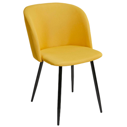 Artikelbild 4 für 2 meet powered by PAPERFLOW Schalenstühle MUST FTMUSTX2.01.20 gelb Stoff, Artikelnummer 139952