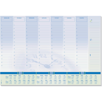Artikelbild 20 für SIGEL Schreibtischunterlage Time blau/grün Papier 59,5 x 41,0 cm, 30 Blatt, Artikelnummer 354282