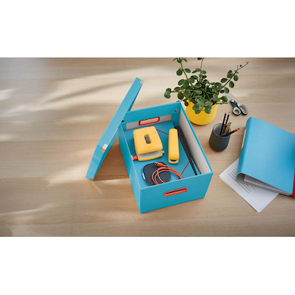 Artikelbild 2 für AKTION: LEITZ Click & Store Cosy Aufbewahrungsbox 18,5 l blau 28,1 x 37,0 x 20,0 cm mit Prämie nach Registrierung, Artikelnummer 652384