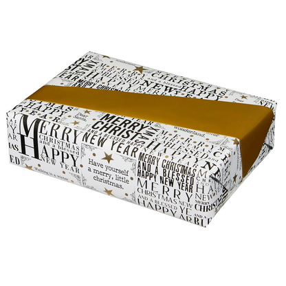 Artikelbild 5 für JUNG SCHÖNER VERPACKEN Geschenkpapier Wishes Schrift mehrfarbig beidseitig bedruckt, 20,0 m, Artikelnummer 726541