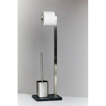 Artikelbild 2 für WENKO WC-Garnitur Slate Rock schwarz Metall, Artikelnummer 812212