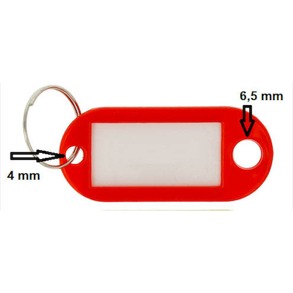 Artikelbild 3 für WESTCOTT Schlüsselanhänger farbsortiert, 100 St., Artikelnummer 853897