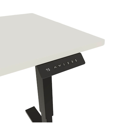 Artikelbild 7 für BISLEY E-StarterTech elektrisch höhenverstellbarer Schreibtisch weiß rechteckig, T-Fuß-Gestell schwarz 140,0 x 60,0 cm, Artikelnummer 412979
