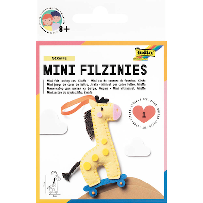 Artikelbild 22 für folia Nähset Mini Filzinies GIRAFFE gelb, Artikelnummer 692279