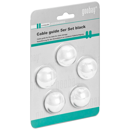 Artikelbild 2 für 5 goobay Kabelclips weiß, Artikelnummer 821314