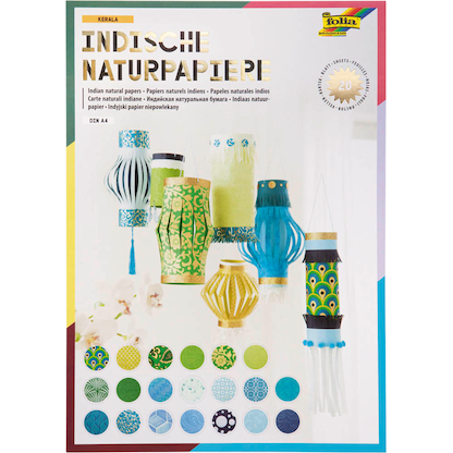 Artikelbild für folia Motivblock Colours of India Kerala farbsortiert 20 Blatt, Artikelnummer 375614