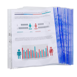 Artikelbild 1 für 25 DURABLE Prospekthüllen PREMIUM DIN A4 blau klar 0,08 mm, Artikelnummer 966923