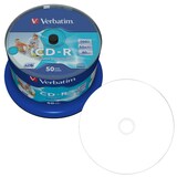 Artikelbild 1 für 50 verbatim CD-R 700 MB bedruckbar, Artikelnummer 262966
