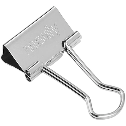 Artikelbild 2 für 12 MAUL Foldbackklammern silber 1,9 cm, Artikelnummer 242818