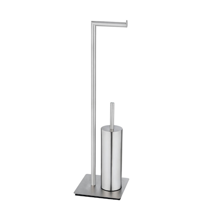 Artikelbild 2 für WENKO WC-Garnitur Recco silber Metall, Artikelnummer 814701