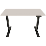 Artikelbild 1 für BISLEY E-StarterTech elektrisch höhenverstellbarer Schreibtisch lichtgrau rechteckig, T-Fuß-Gestell schwarz 120,0 x 60,0 cm, Artikelnummer 412666