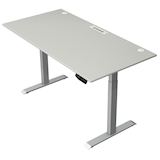 Artikelbild 1 für Kerkmann Move 1 plus elektrisch höhenverstellbarer Schreibtisch lichtgrau rechteckig, T-Fuß-Gestell grau 160,0 x 80,0 cm, Artikelnummer 509996