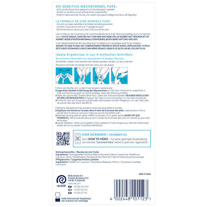 Artikelbild 8 für Veet pure Kaltwachsstreifen 22 Streifen, Artikelnummer 666788