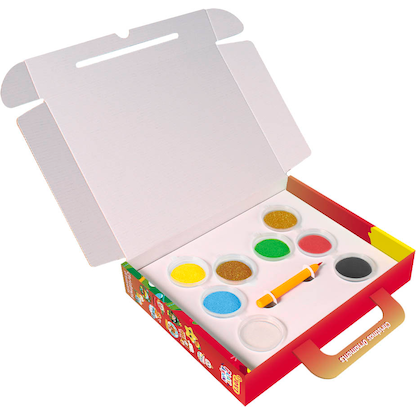 Artikelbild 3 für JOVI Bastelset Play & Fun Sand Painting Kit Christmas mehrfarbig, Artikelnummer 712982