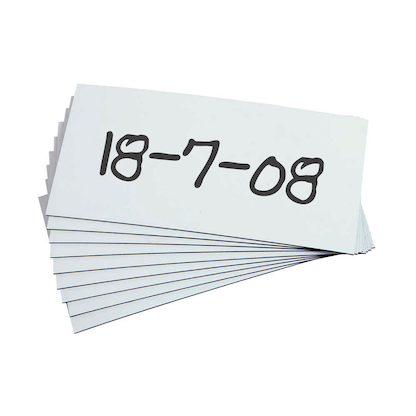 Artikelbild 6 für 100 EICHNER Magnetschilder weiß 5,0 x 20,0 cm, Artikelnummer 702989