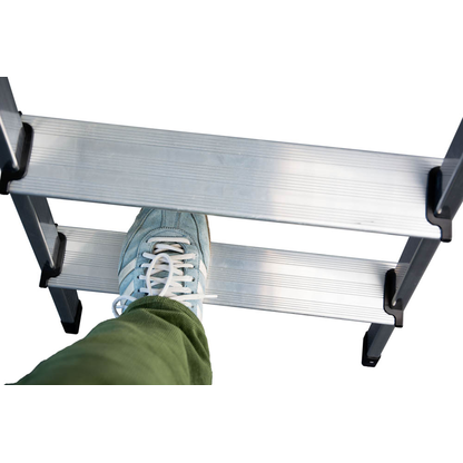 Artikelbild 7 für KRAUSE Klapptritt MONTO Dopplo silber 2x 3 Stufen, H: 72,0 cm, Artikelnummer 569121