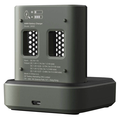 Artikelbild 2 für GP M452D 4-Port inkl. Dockingstation Akku-Schnellladegerät inkl. Akkus, Artikelnummer 255439