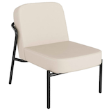 Artikelbild 1 für medso powered by PAPERFLOW Sessel MEDSO S Rund creme schwarz Kunstleder, 1 St., Artikelnummer 522049