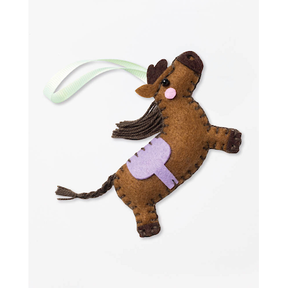 Artikelbild 2 für folia Nähset Mini Filzinies PFERD braun, Artikelnummer 692323