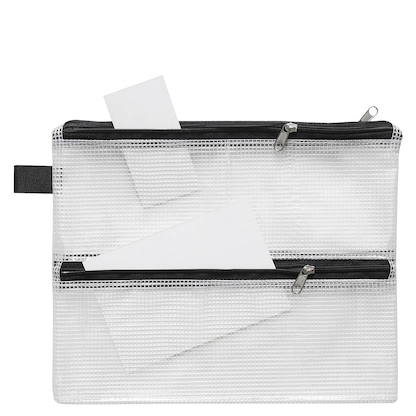 Artikelbild 10 für FolderSys Reißverschlussbeutel transparent/schwarz 0,15 mm, 1 St., Artikelnummer 357343