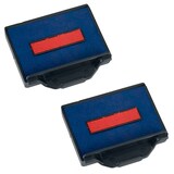 Artikelbild 1 für 2 trodat Ersatzstempelkissen 6/50/2 blau/rot 4,1 x 2,4 cm, Artikelnummer 742353