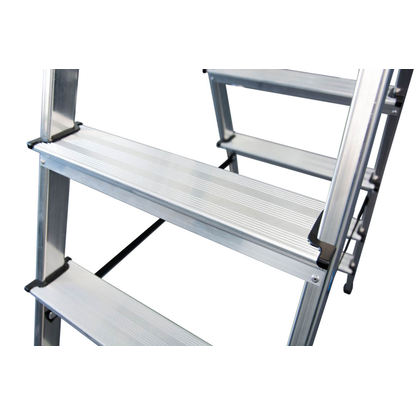 Artikelbild 8 für KRAUSE Klapptritt MONTO Dopplo silber 2x 3 Stufen, H: 72,0 cm, Artikelnummer 569121