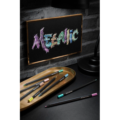 Artikelbild 4 für FABER-CASTELL Black Edition Metallic Buntstifte farbsortiert, 12 St., Artikelnummer 278006