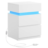 Artikelbild 1 für VASAGLE Nachttisch weiß 40,0 x 35,0 x 55,0 cm, Artikelnummer 438808