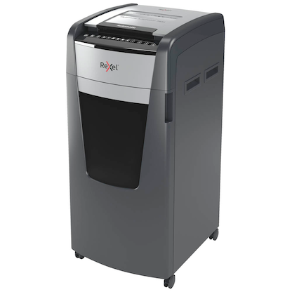 Artikelbild 3 für AKTION: Rexel Optimum AutoFeed+ 750X Aktenvernichter mit Partikelschnitt P-4, 4 x 28 mm, schwarz mit 130 Euro CashBack, Artikelnummer 429831