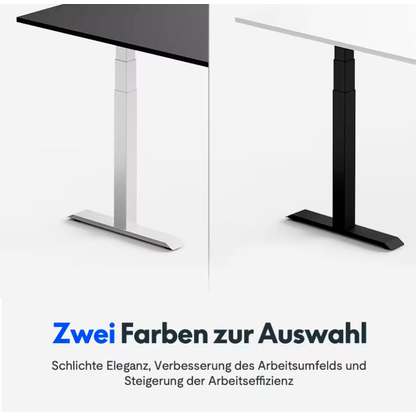 Artikelbild 4 für FlexiSpot E7L elektrisch höhenverstellbares Schreibtischgestell schwarz ohne Tischplatte, T-Fuß-Gestell schwarz 127,5 - 210,0 x 60,0 - 80,0 cm, Artikelnummer 445047