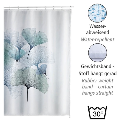 Artikelbild 4 für WENKO Duschvorhang Ginkgo 180,0 x 200,0 cm, Artikelnummer 665994