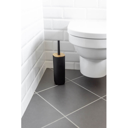 Artikelbild 5 für WENKO WC-Garnitur Rotello schwarz Kunststoff, Artikelnummer 816084