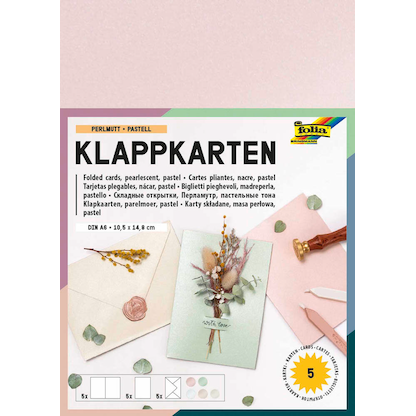Artikelbild 3 für 10 folia Faltkarten mit Briefumschlägen pastell DIN A6 pastell, Artikelnummer 479331