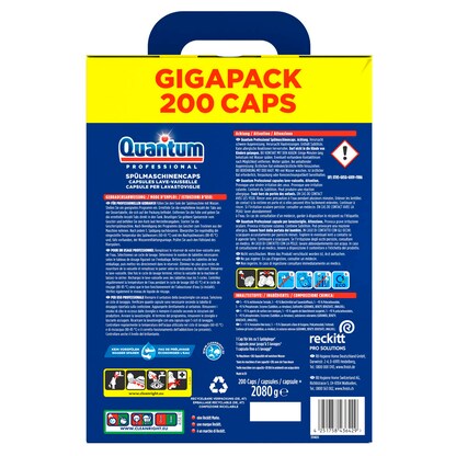 Artikelbild 2 für Quantum Professional Caps Spülmaschinentabs 2x100 St., Artikelnummer 535009
