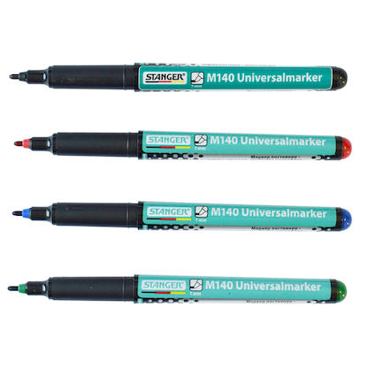 Artikelbild 2 für STANGER Universal M140 Permanentmarker farbsortiert 1,0 mm, 4 St., Artikelnummer 436657