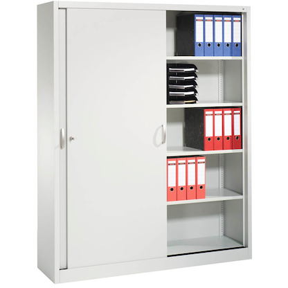 Artikelbild 5 für CP Schiebetürenschrank C 2000 Acurado, 2140-00 S10109 lichtgrau 8 Fachböden 160,0 x 40,0 x 195,0 cm, Artikelnummer 445122