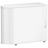 Artikelbild 1 für geramöbel Flex Rollladenschrank weiß, silber 1 Fachboden 100,0 x 40,0 x 83,0 cm, Artikelnummer 875878