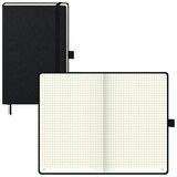 Artikelbild 1 für BRUNNEN Notizbuch KOMPAGNON ca. DIN A5 kariert, schwarz Hardcover 192, davon 16 zum Heraustrennen Seiten, Artikelnummer 457606
