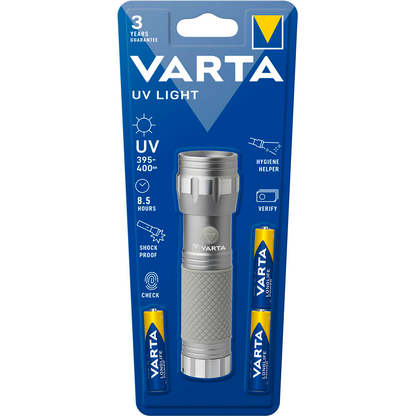 Artikelbild 3 für VARTA UV Light UV Taschenlampe silber 11,8 cm, Artikelnummer 507321