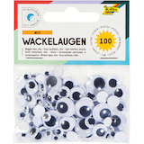 Artikelbild 1 für folia Wackelaugen weiß selbstklebend sortiert Ø unterschiedlich mm 100 St., Artikelnummer 355523