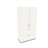 Artikelbild 1 für fm Aktenschrank Sidney, 4260429769858 weiß 2 Fachböden 100,0 x 44,2 x 186,9 cm, Artikelnummer 414187