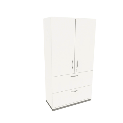 Artikelbild für fm Aktenschrank Sidney, 4260429769858 weiß 2 Fachböden 100,0 x 44,2 x 186,9 cm, Artikelnummer 414187