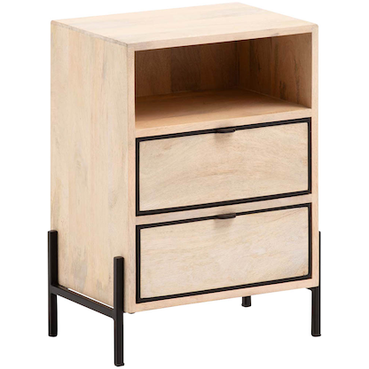 Artikelbild 5 für WOHNLING Nachttisch Massivholz braun 43,0 x 50,0 x 60,0 cm, Artikelnummer 314449