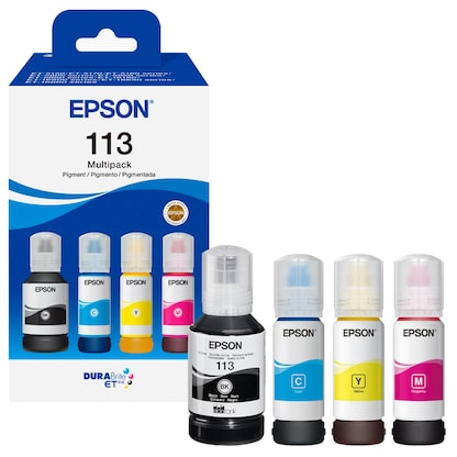 Artikelbild 19 für EPSON 113/T06B64 schwarz, cyan, magenta, gelb Tintenflaschen, 4er-Set, Artikelnummer 513166